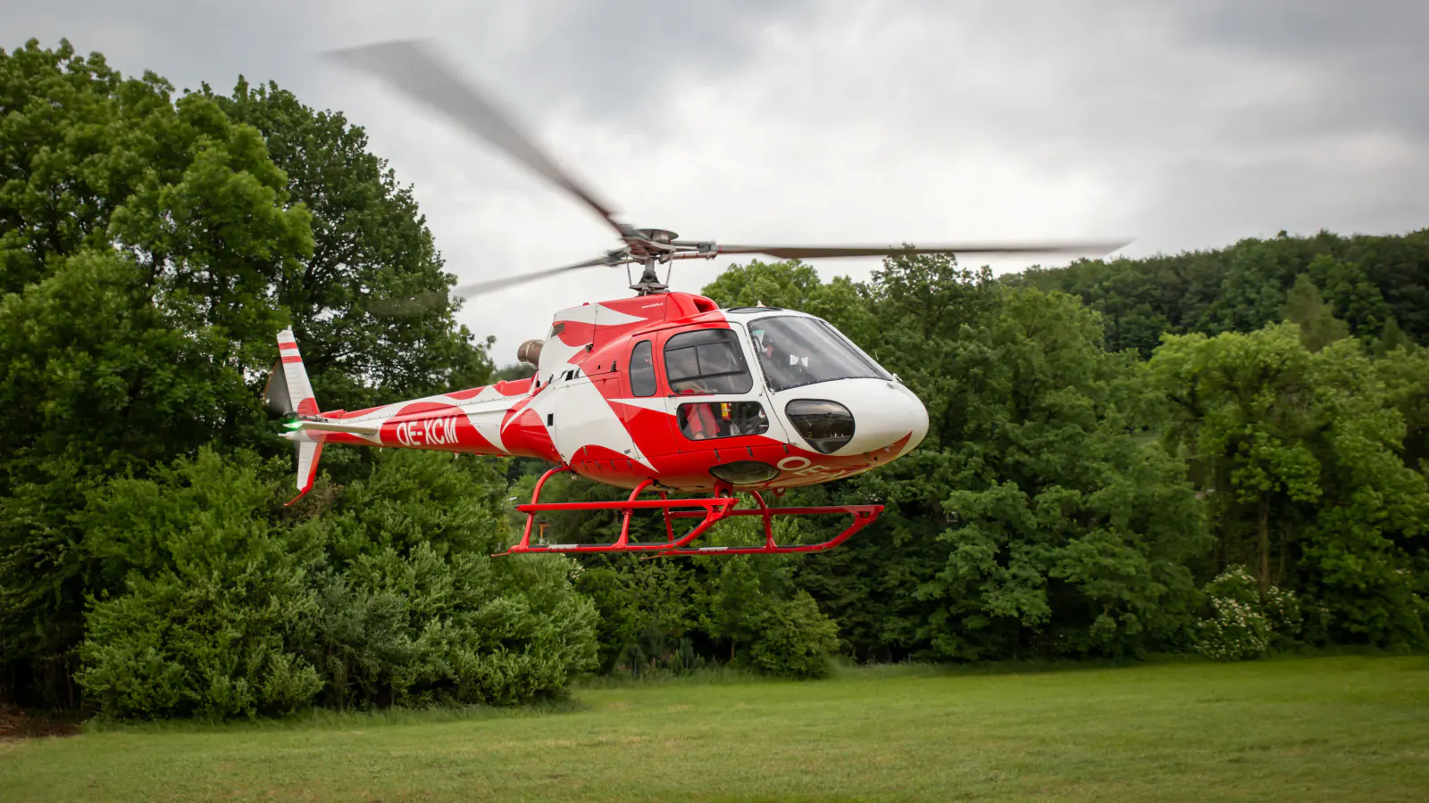 Hubschrauber in der Luft