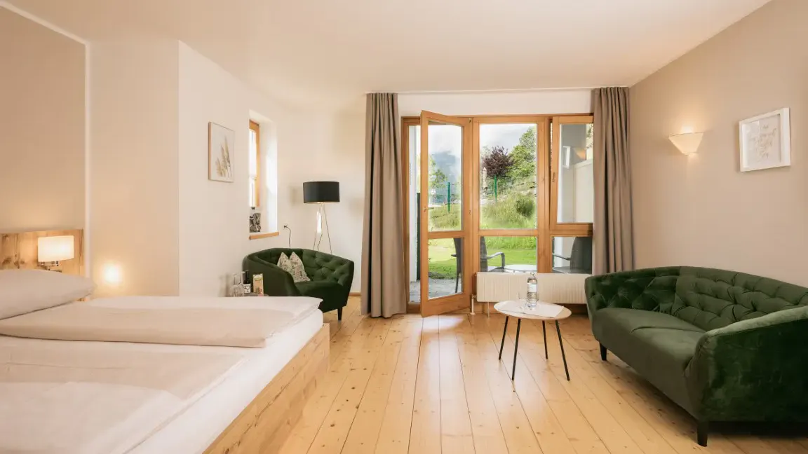Beispiel eines Doppelzimmers im Naturhotel Landhof Irschen