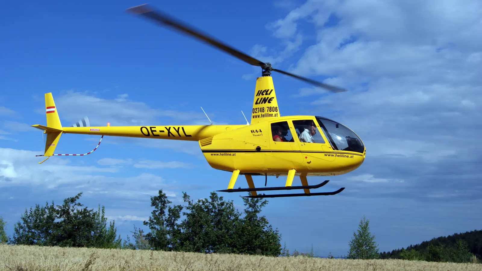 Hubschrauber in der Luft