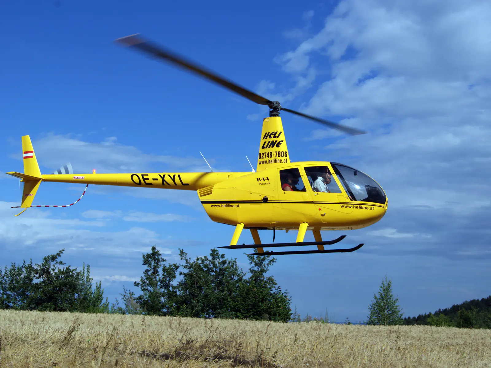 Hubschrauber in der Luft