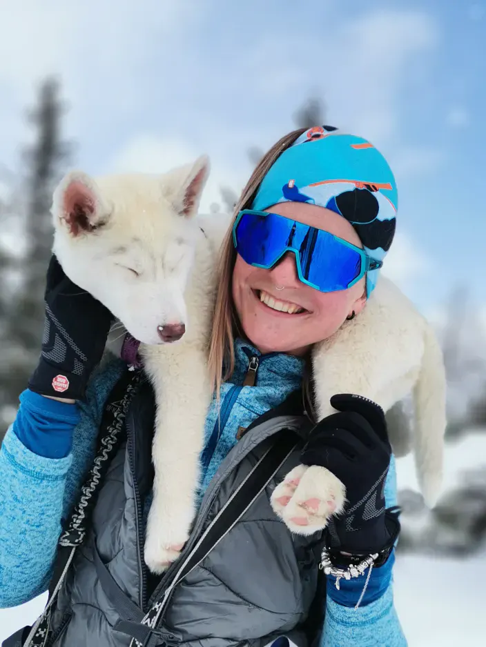 Husky Schneeschuhtrekking