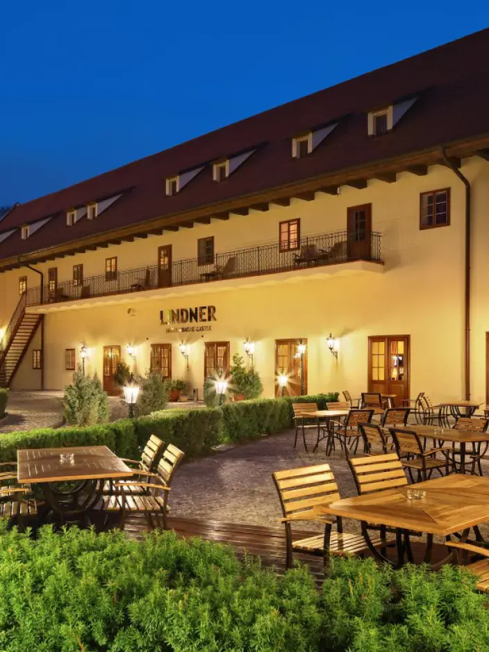 Innenhof des Lindner Hotels Prague Castle