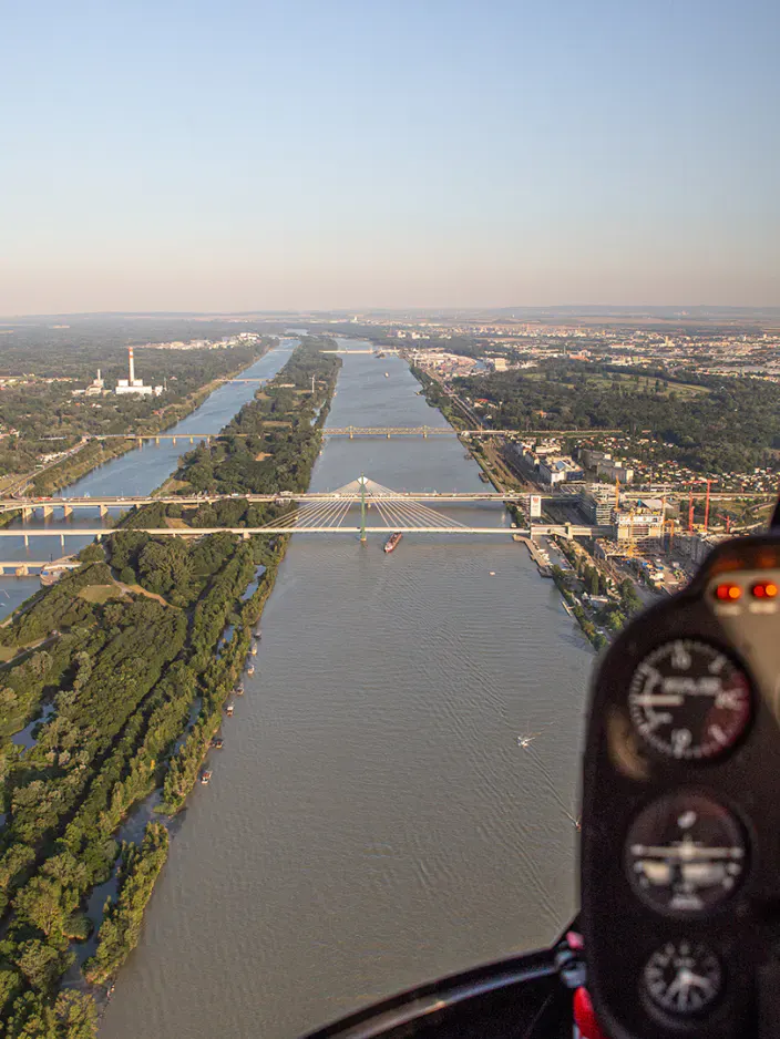 Aussicht aus dem Hubschrauber