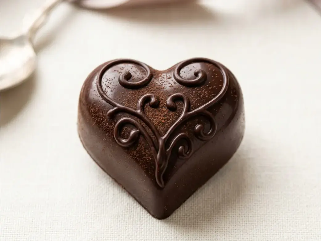 Dunkles Pralinenherz