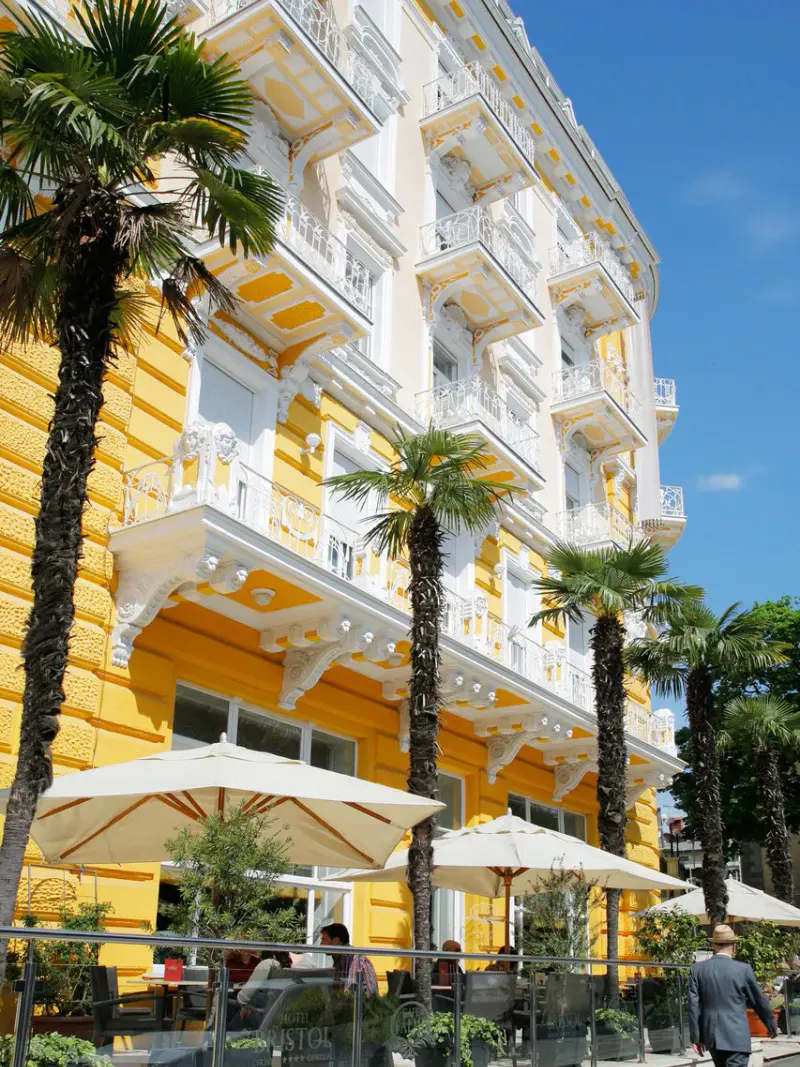 Aussenansicht des Gebäudes des Hotels Bristol Opatija