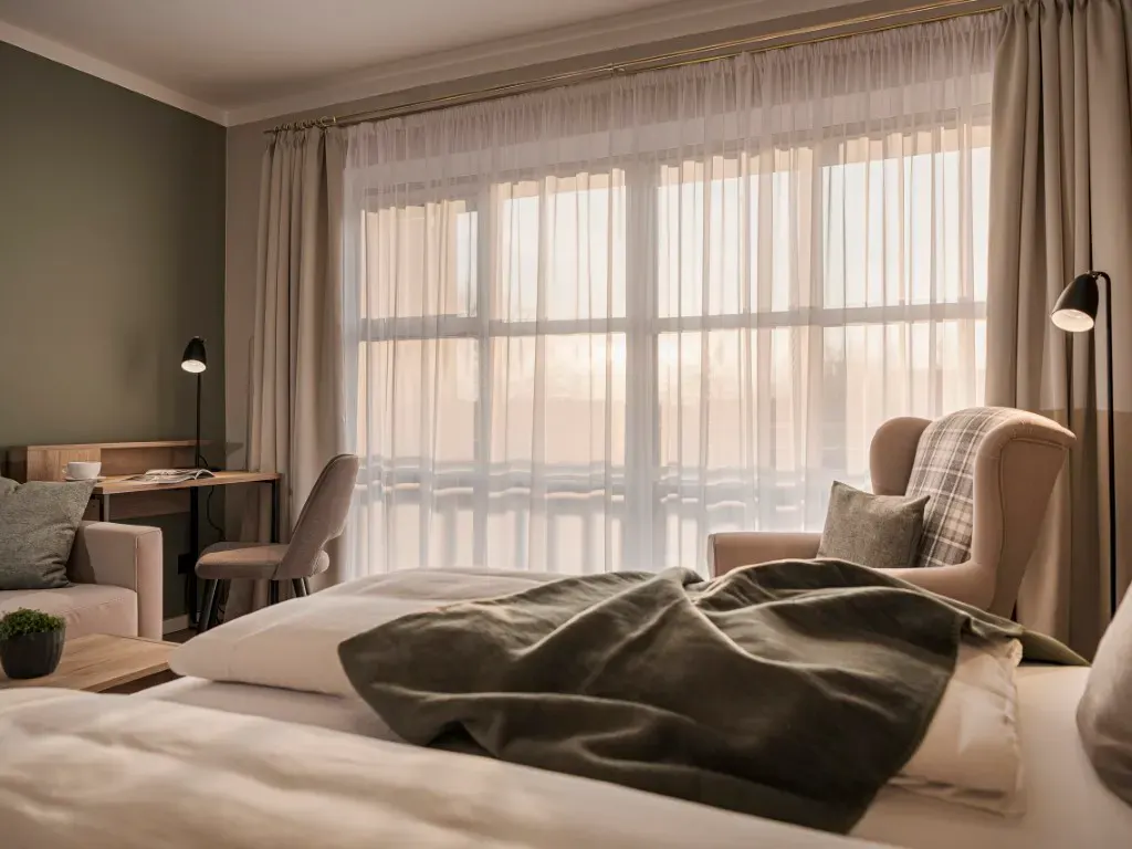 Ein Doppelzimmer basic im MY MAYR MED Resort