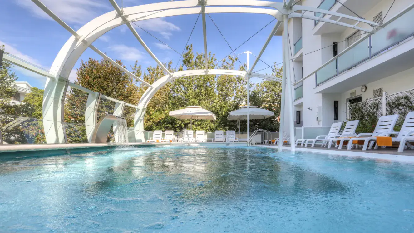 Hallenbad im Hotel Boemia