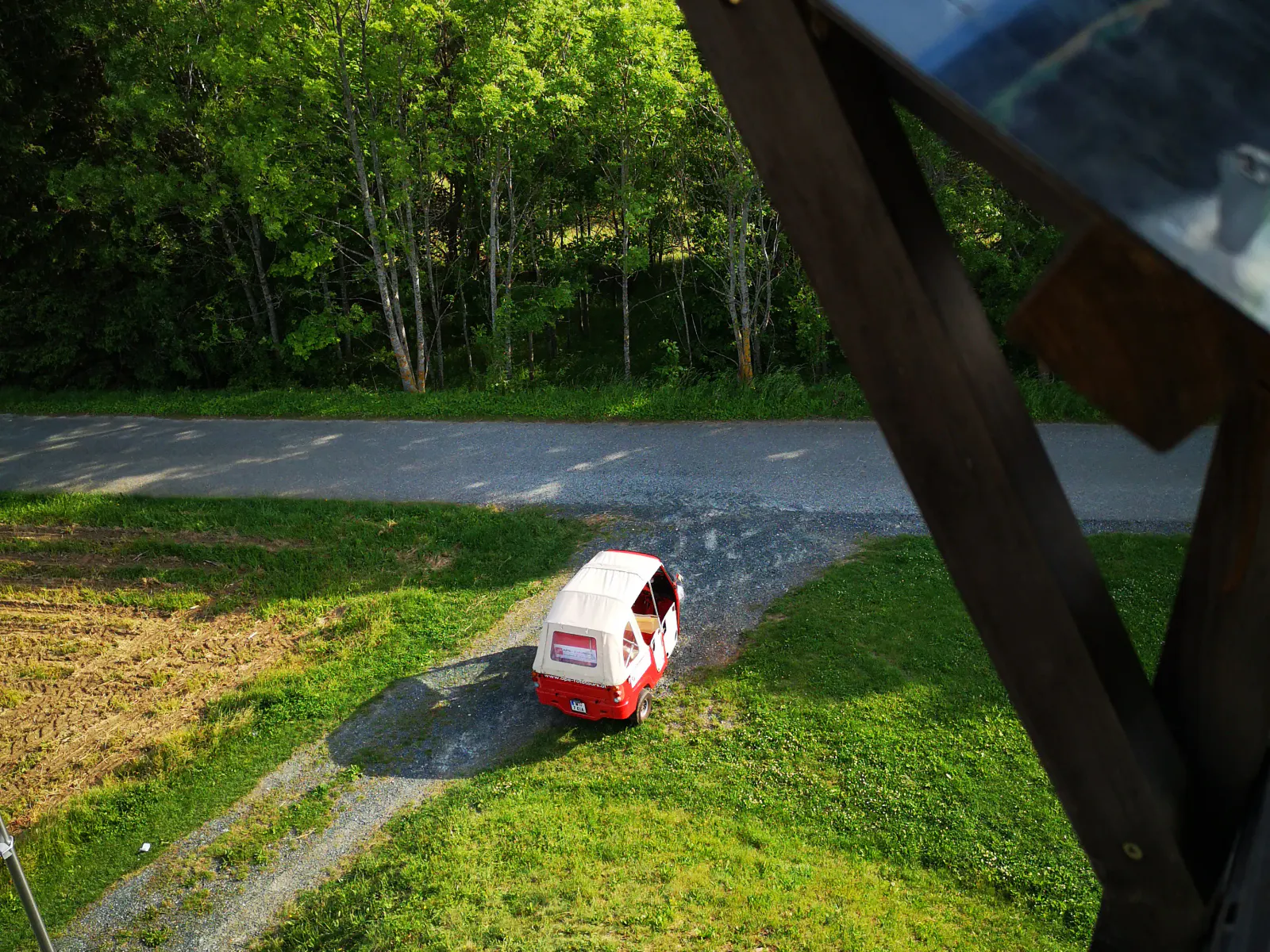 Ausblick nach unten von Aussichtswarte