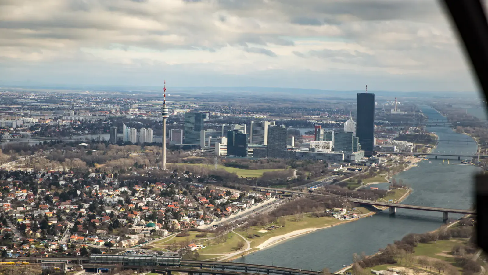 Aussicht aus dem Hubschrauber
