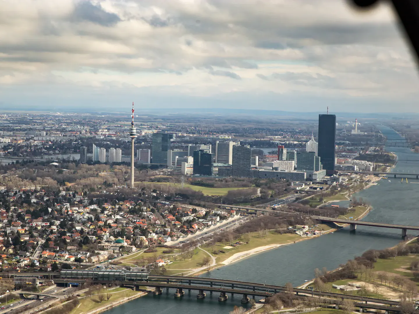 Aussicht aus dem Hubschrauber