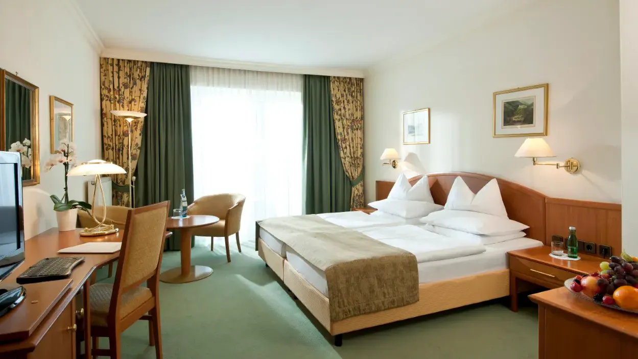 Doppelzimmer Maibachl als Wohnbeispiel im Hotel Warmbaderhof