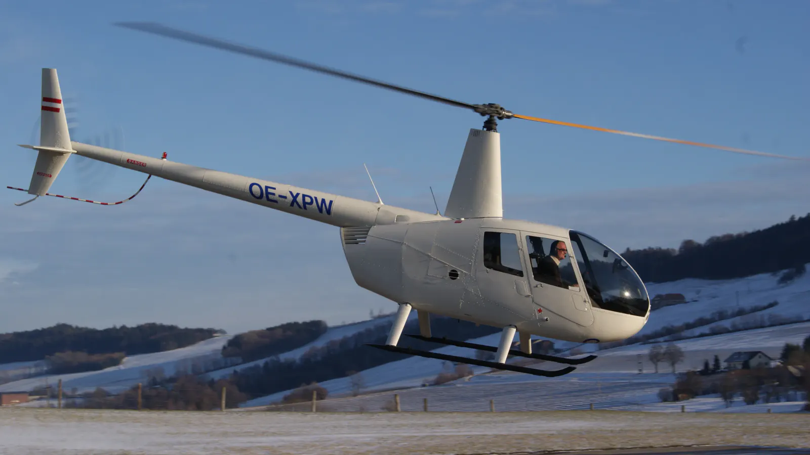 Helikopter in der Luft
