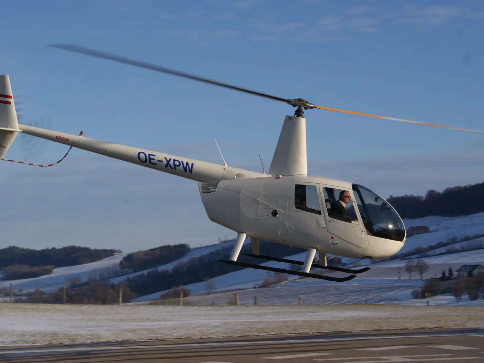 Helikopter in der Luft