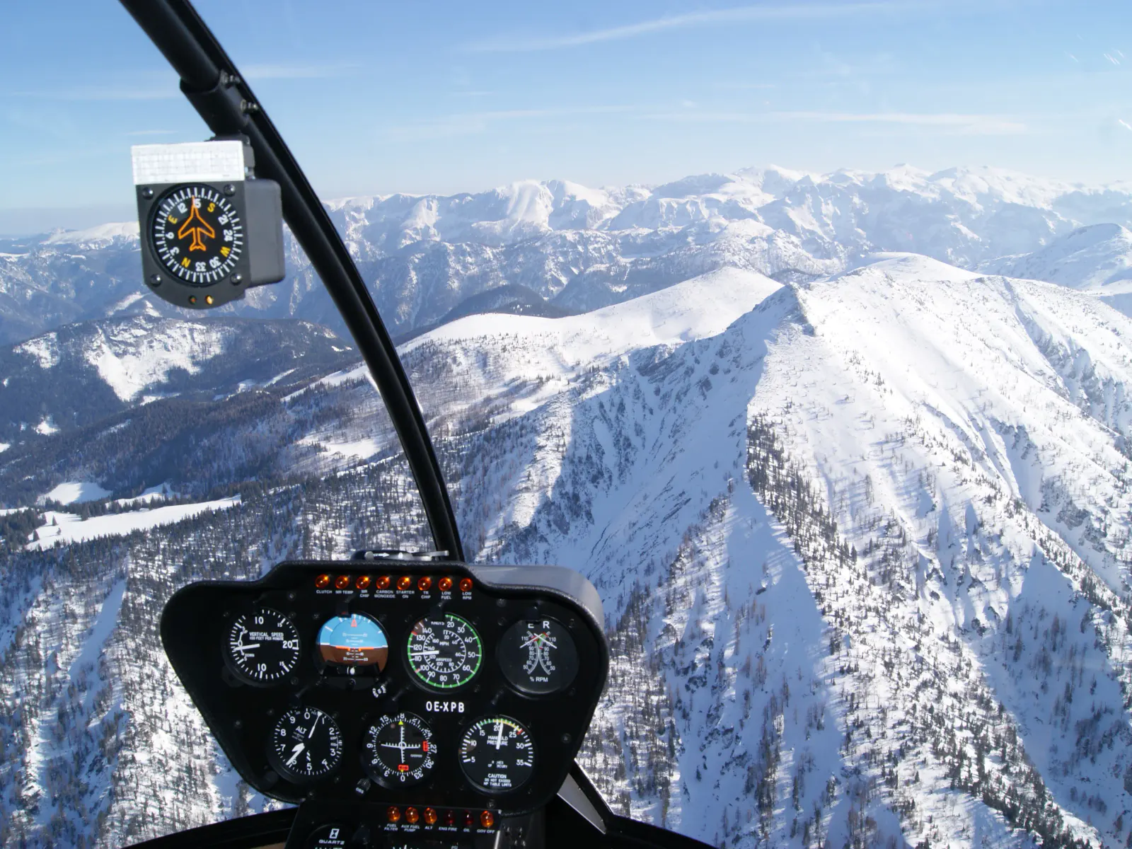 Hubschrauber Cockpit