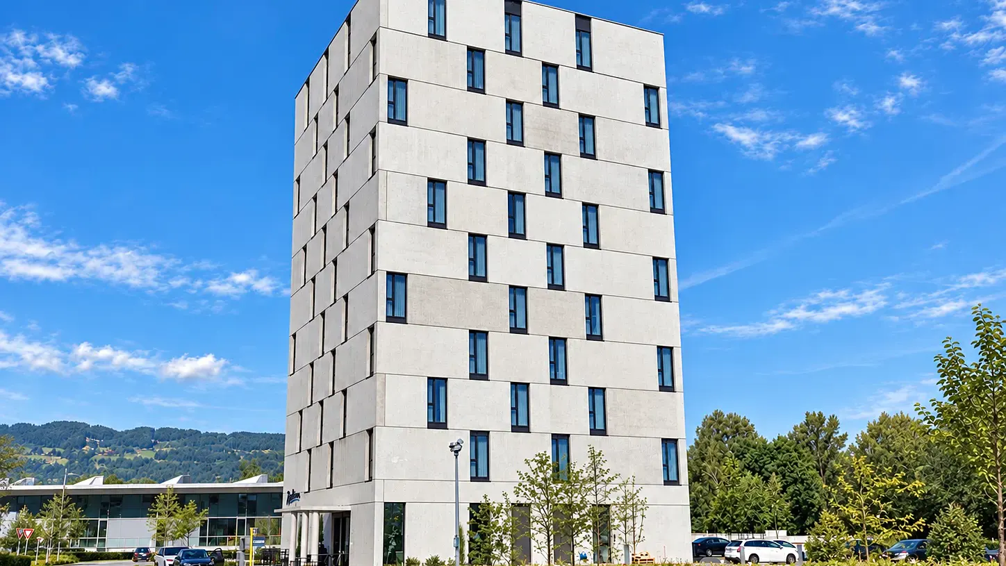Aussenansicht des AMEDIA Hotels Lustenau