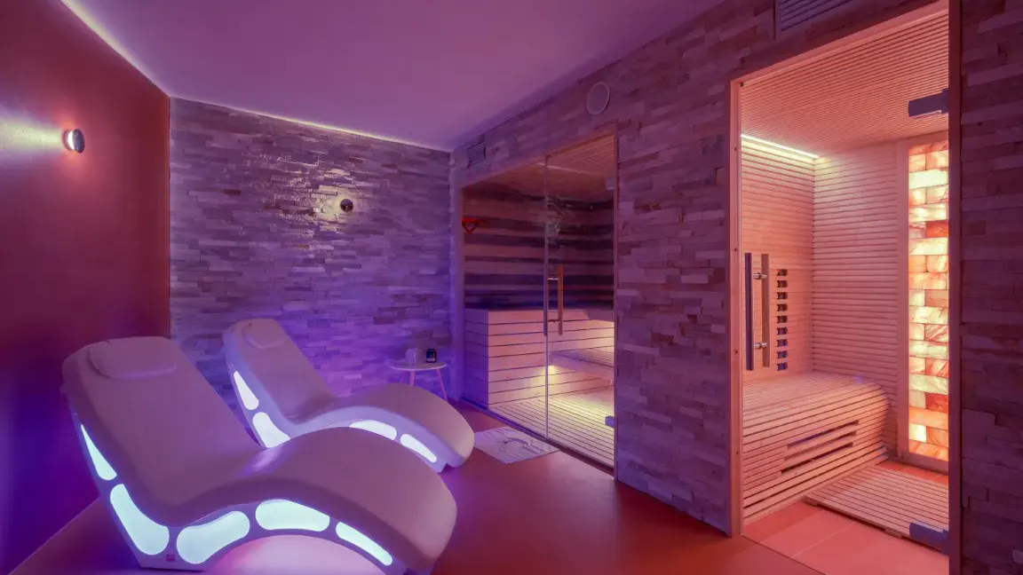 Wellnessliegen im Spabereich des Hotels Patriarca