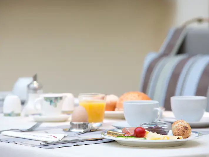 Frühstückstisch im Central Hotel Eschborn