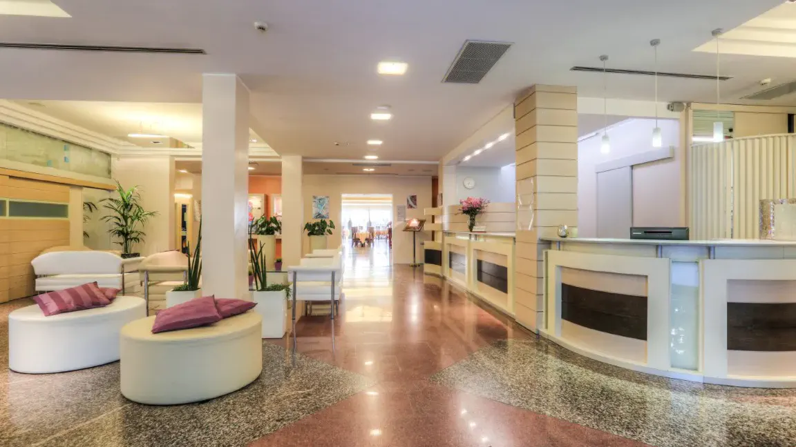 Empfangsbereich des Hotels Boemia