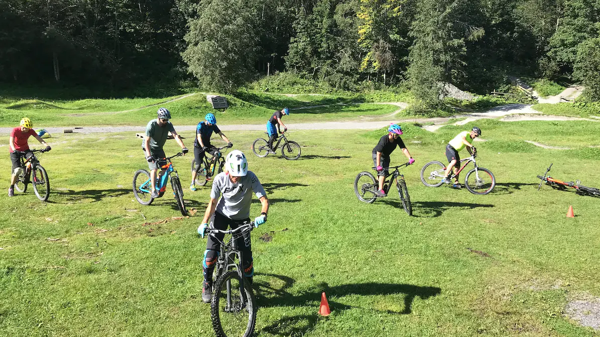 Biker beim Training