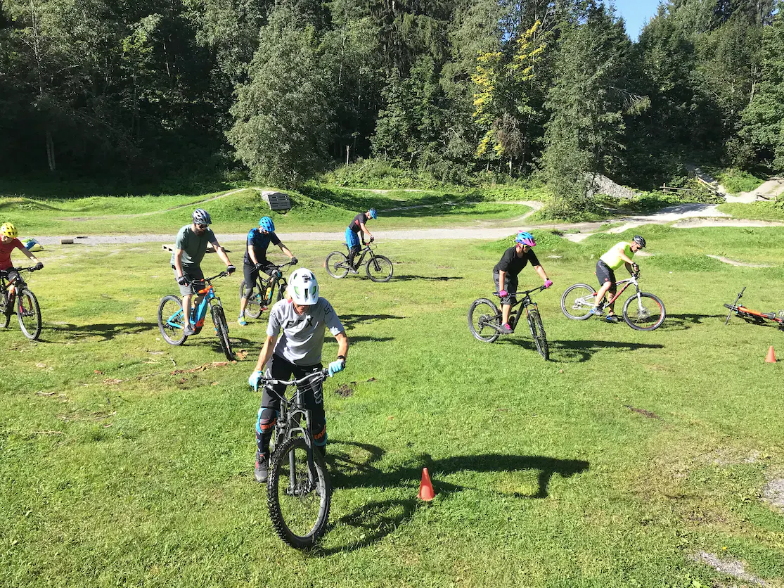 Biker beim Training