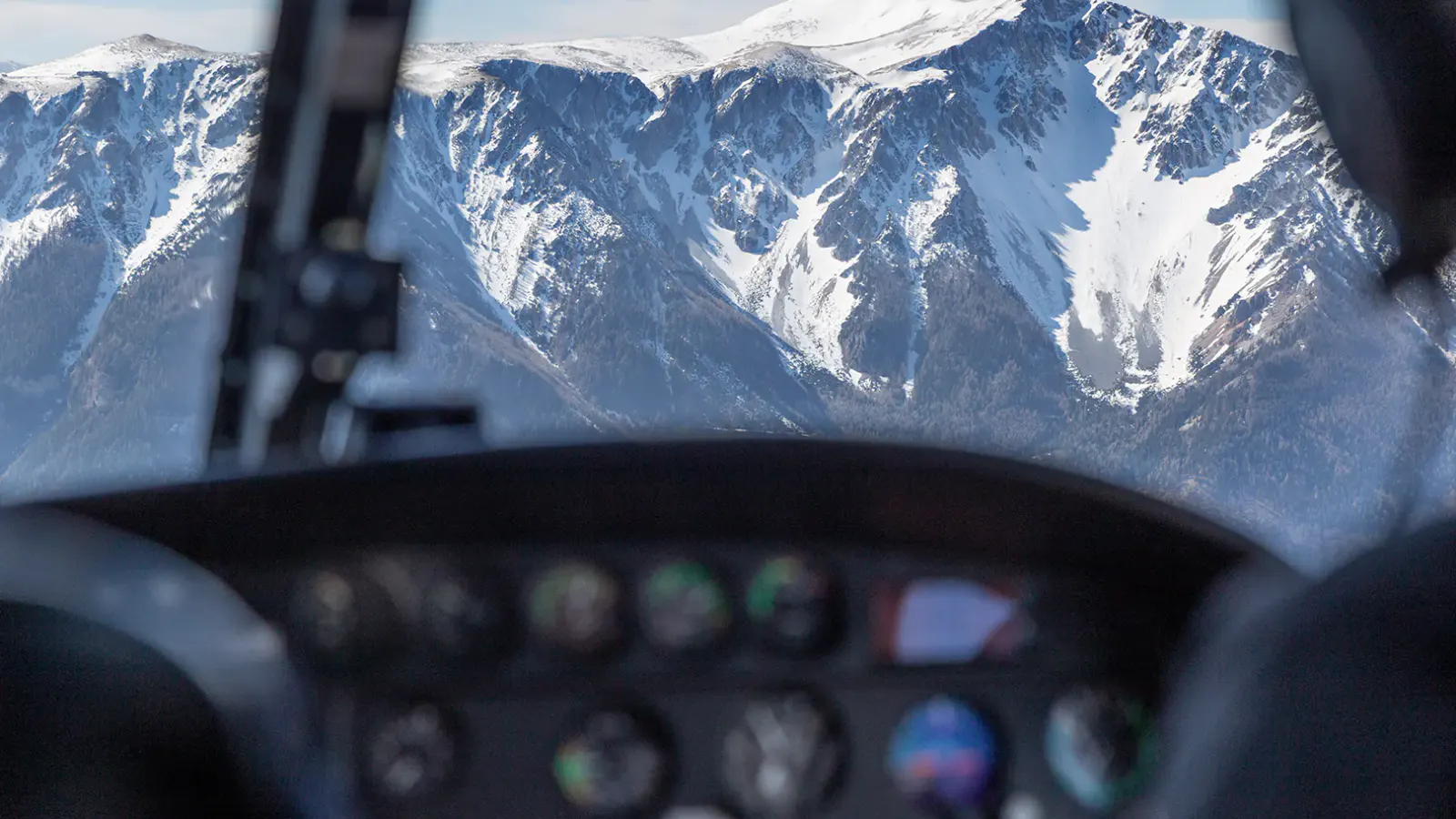 Aussicht aus dem Hubschrauber