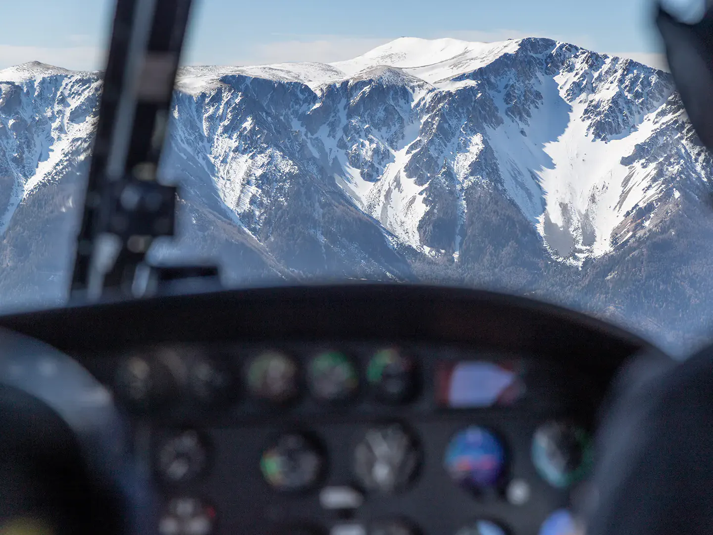 Aussicht aus dem Hubschrauber