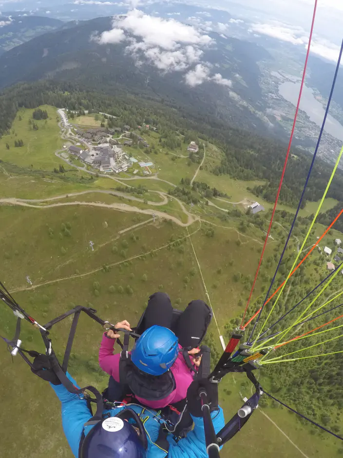 Über der Gerlitzen mit Blick über ganz Kärnten