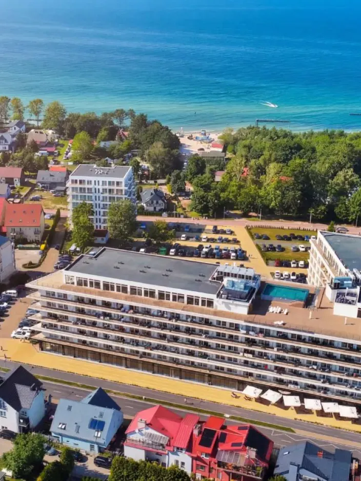 Aussenansicht von oben des Resort Krol Plaza Hotels