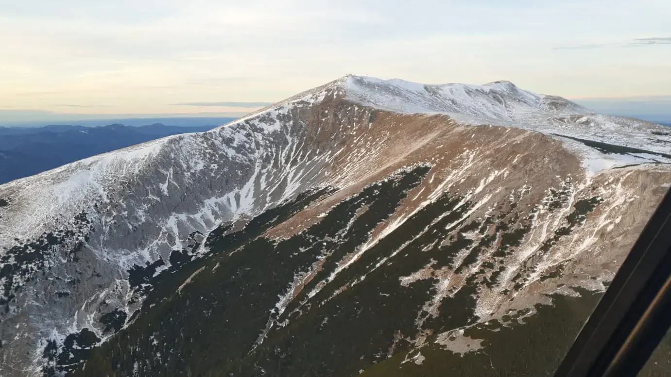 Aussicht aus dem Hubschrauber