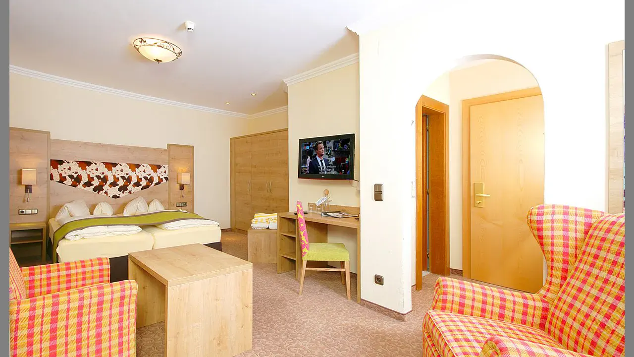 Ein Familienzimmer im Hotel Post am See