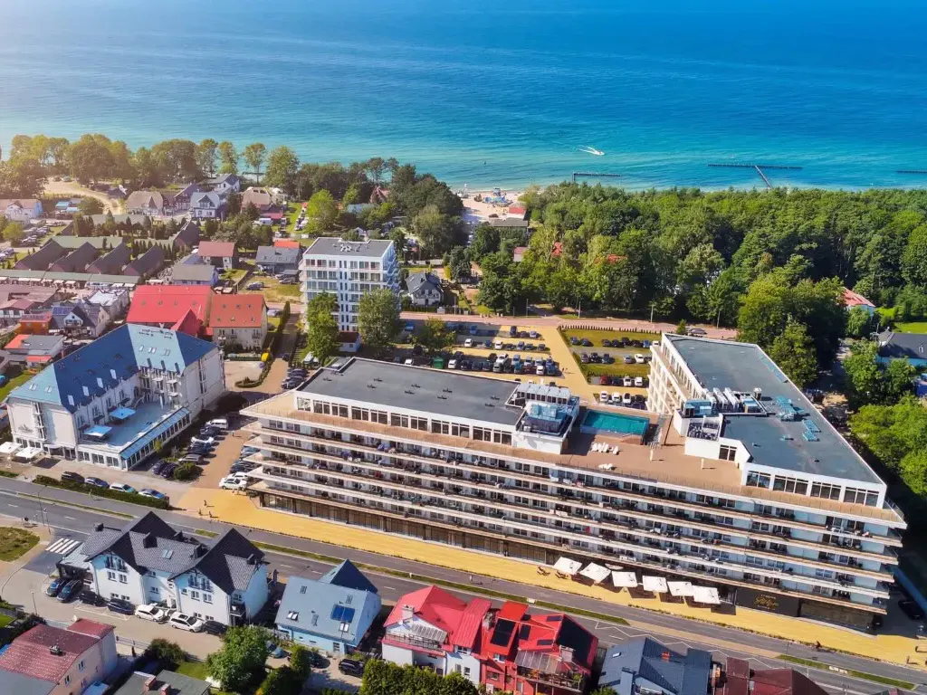 Aussenansicht von oben des Resort Krol Plaza Hotels