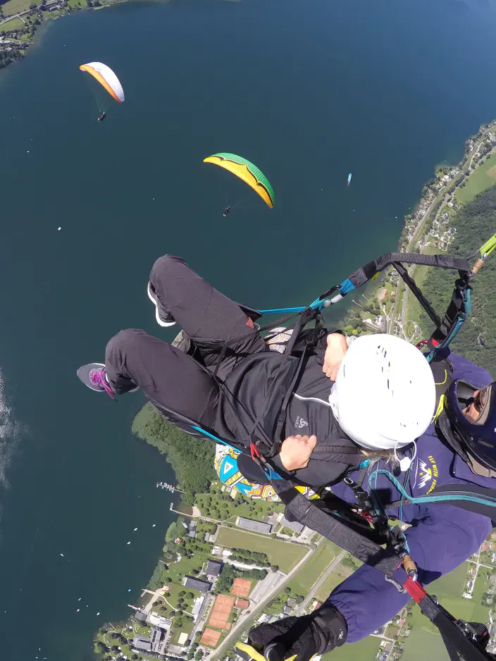 Genußvolles Fliegen über den Ossiachersee