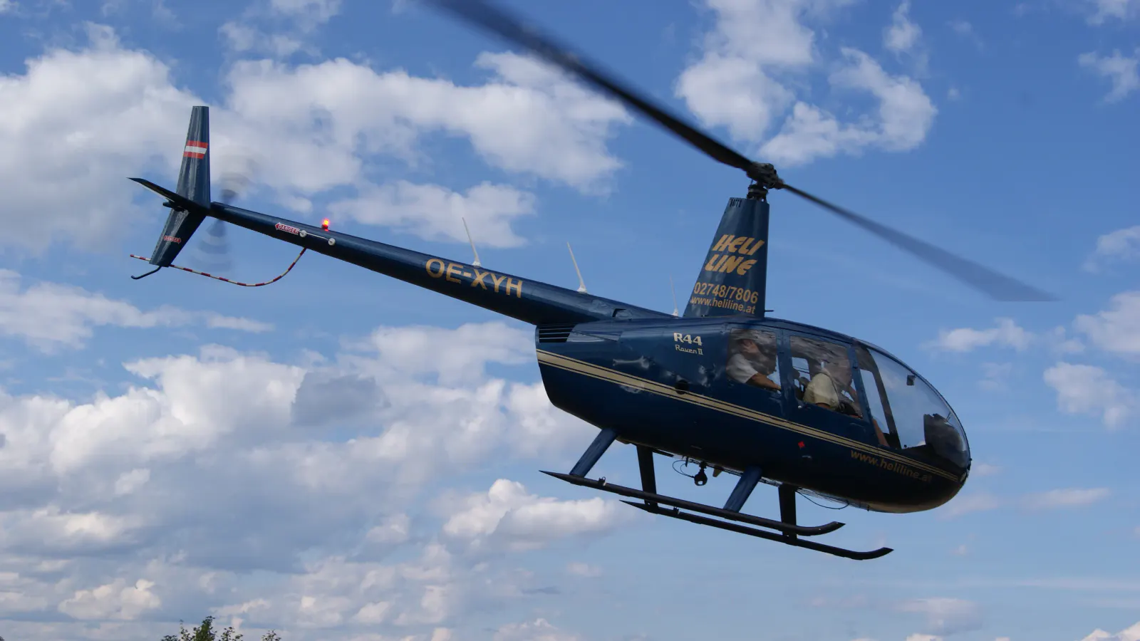 Heli in der Luft