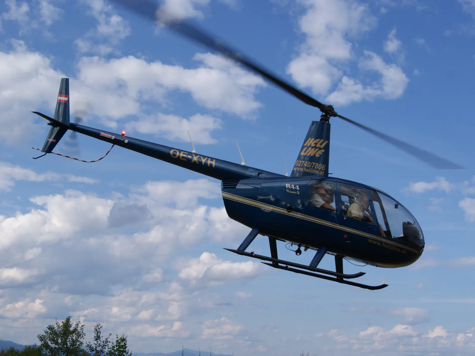Heli in der Luft