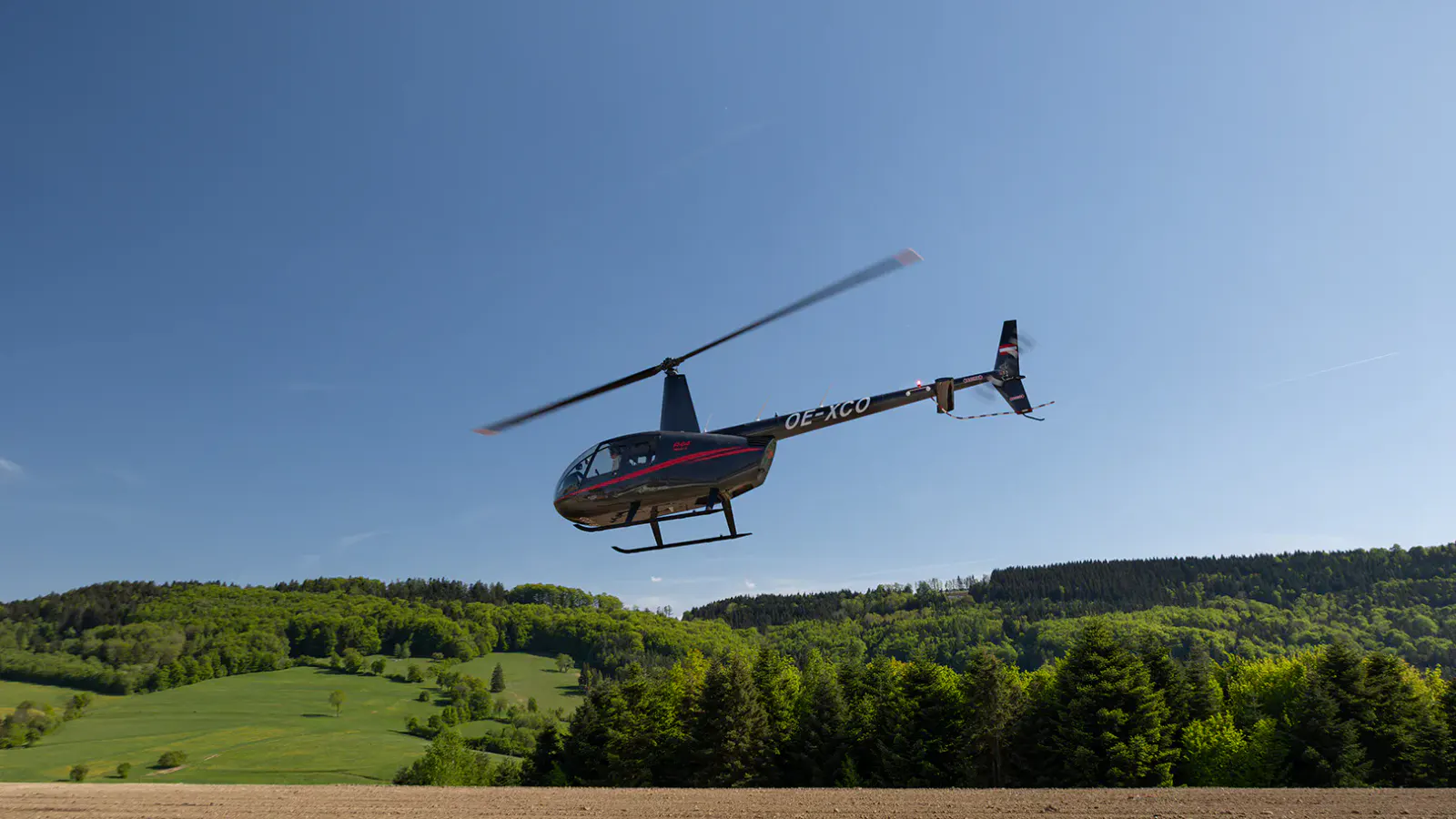 Hubschrauber in der Luft