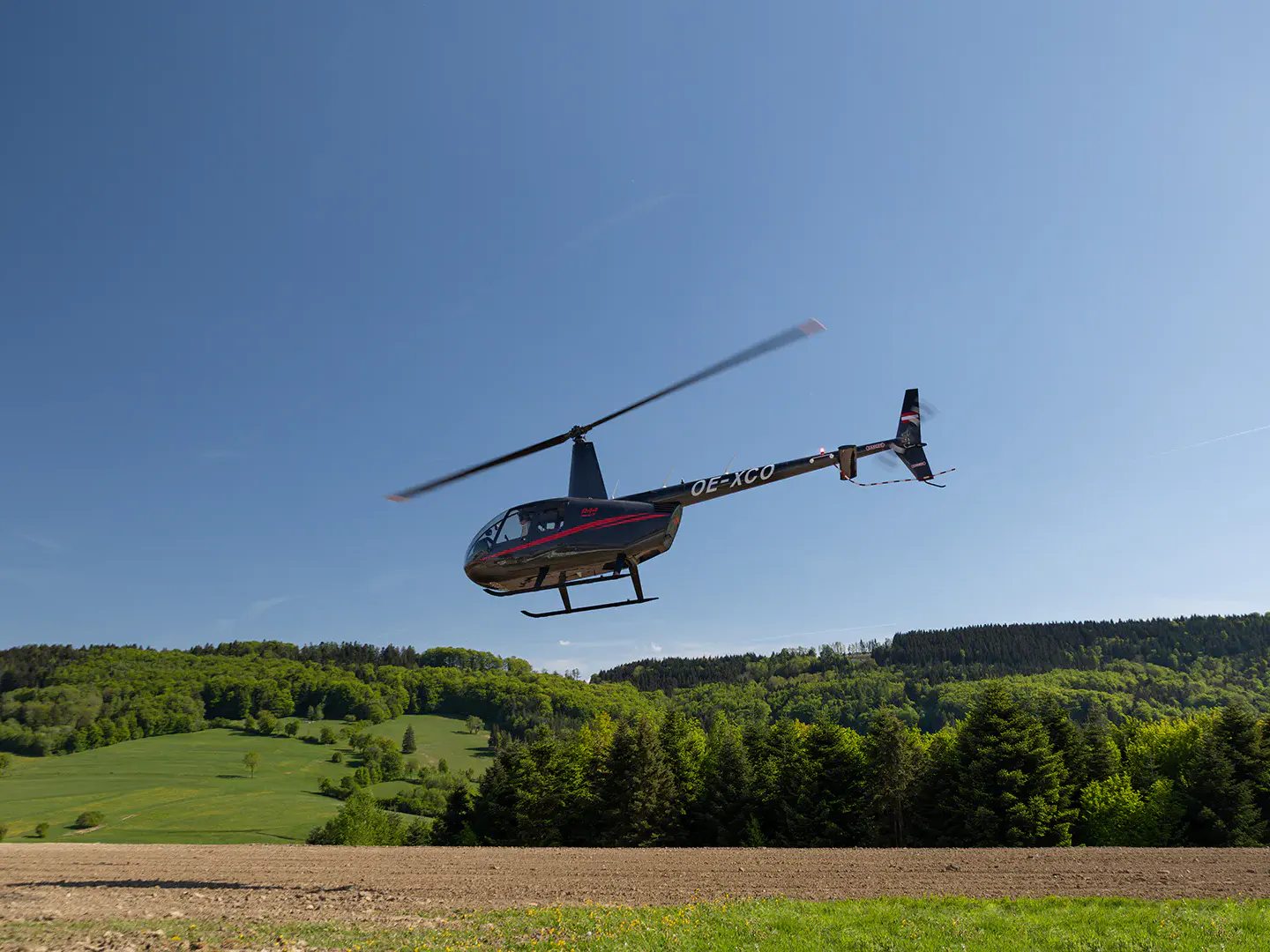 Hubschrauber in der Luft