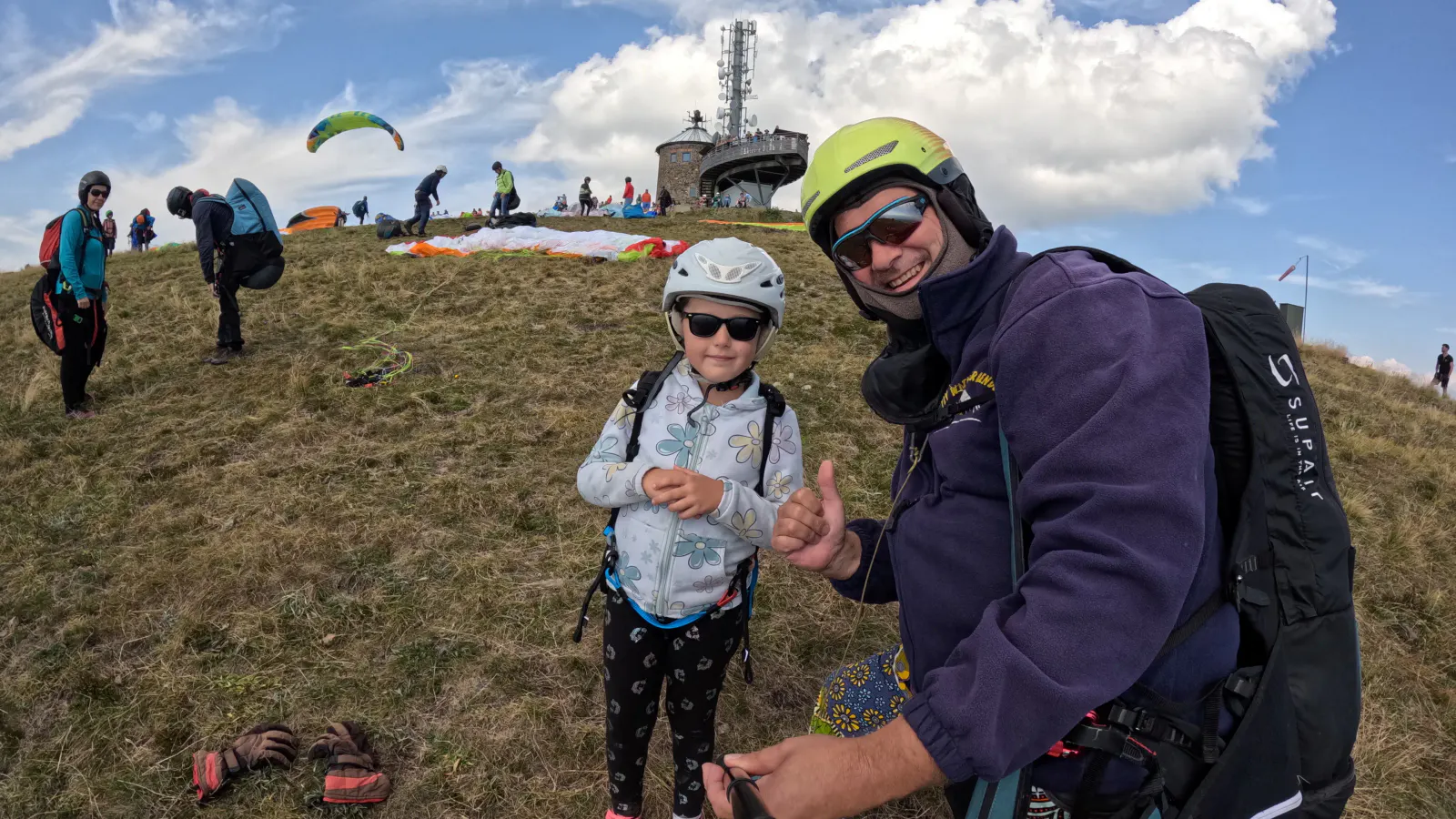 Vorfreude für den Flug von der Gerlitzen Alpe