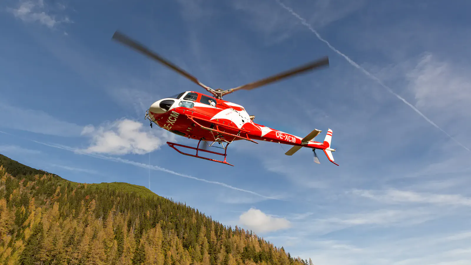 Hubschrauber in der Luft