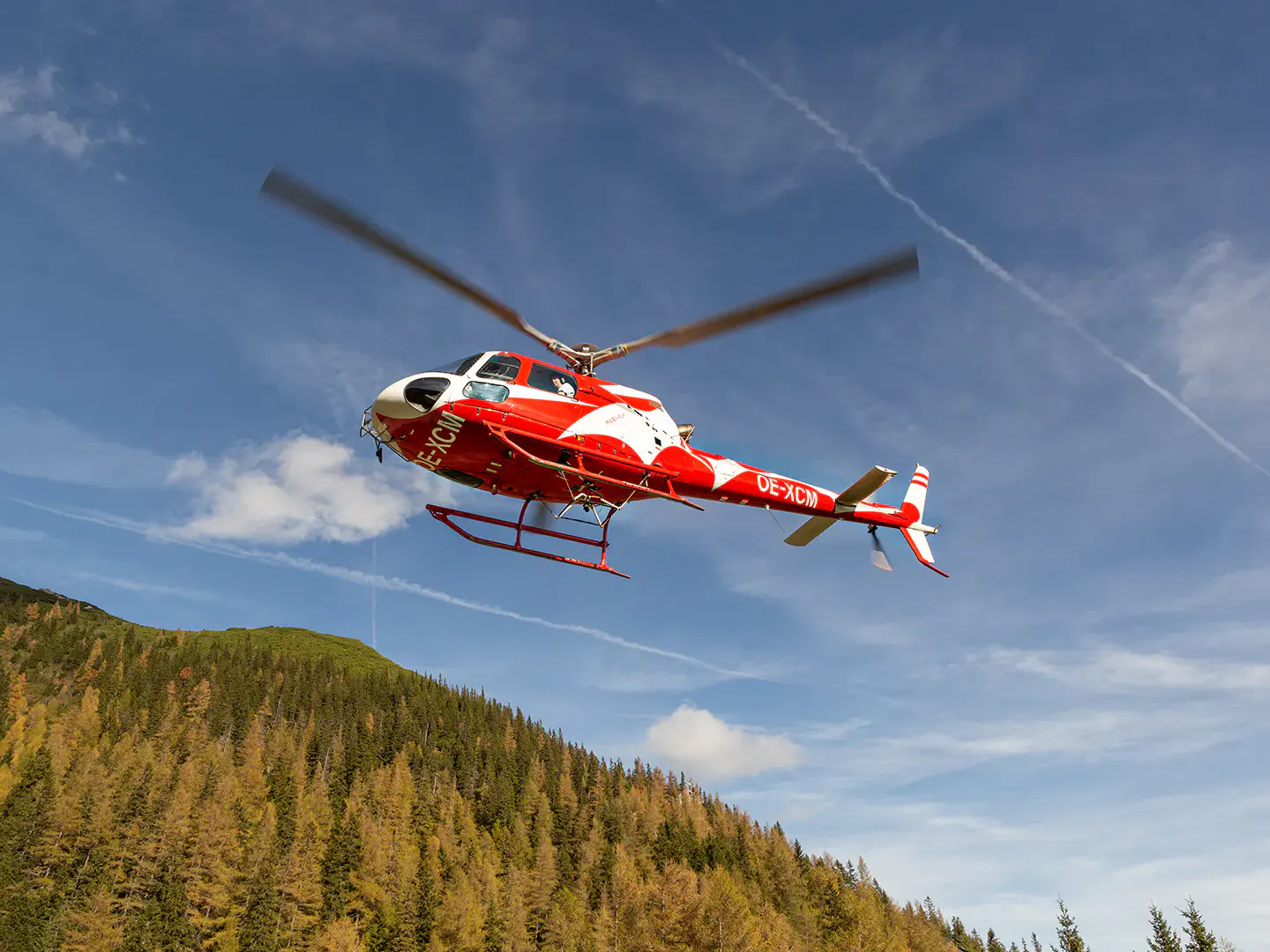 Hubschrauber in der Luft