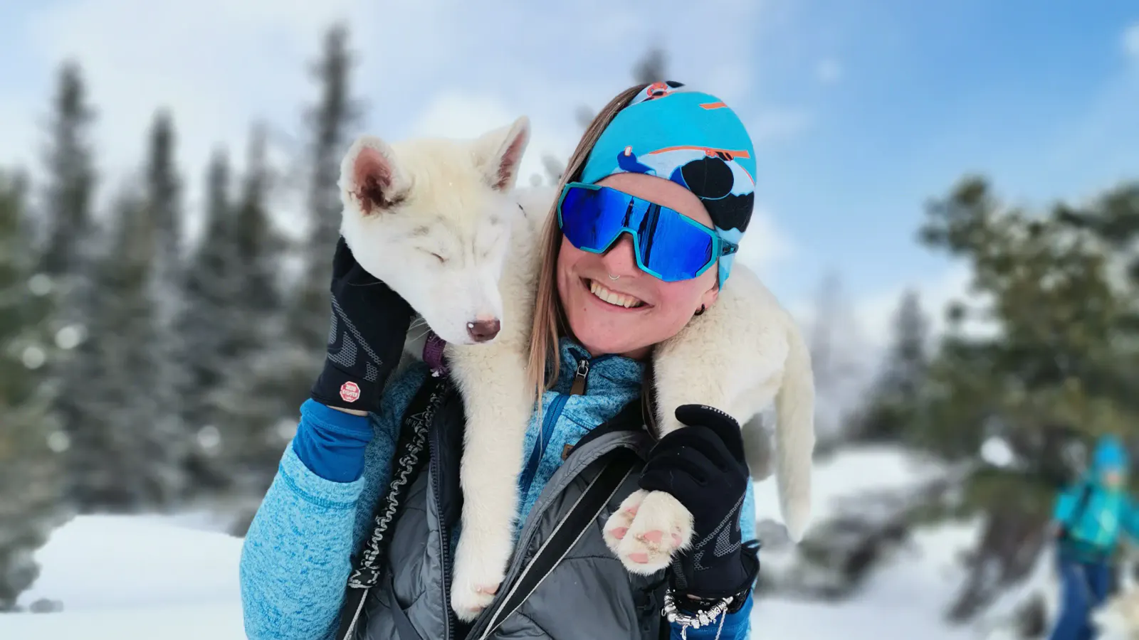 Husky Schneeschuhtrekking