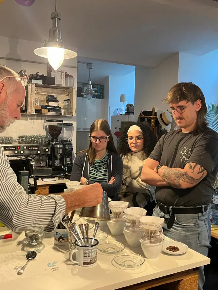 Bild einer Kaffeeverkostung