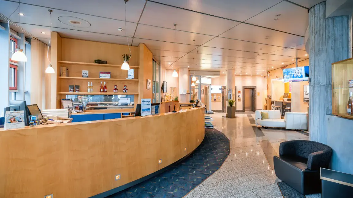 Rezeption des Best Western Hotels Palatin in Wiesloch