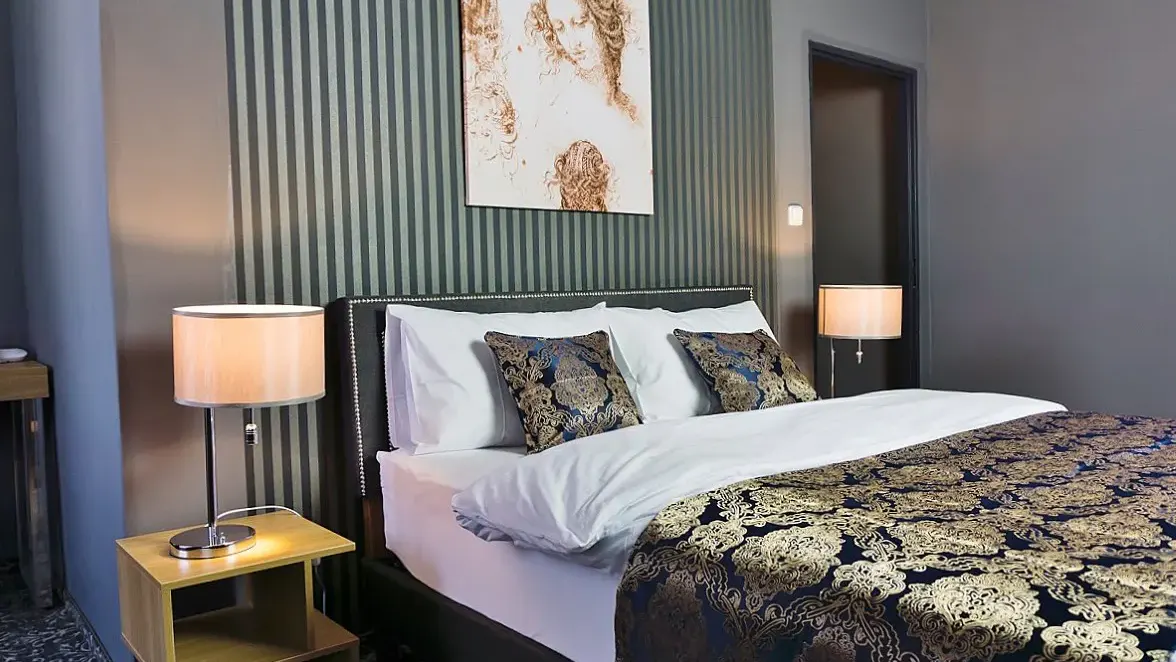 Zimmerbeispiel eines Doppelzimmers des DaVinci Hotel und Spa