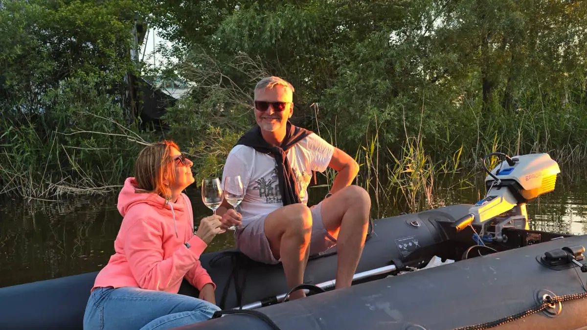 wein am boot