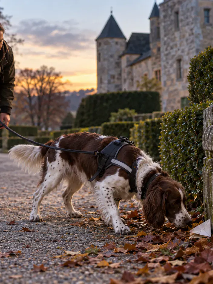 Frau mit Hund